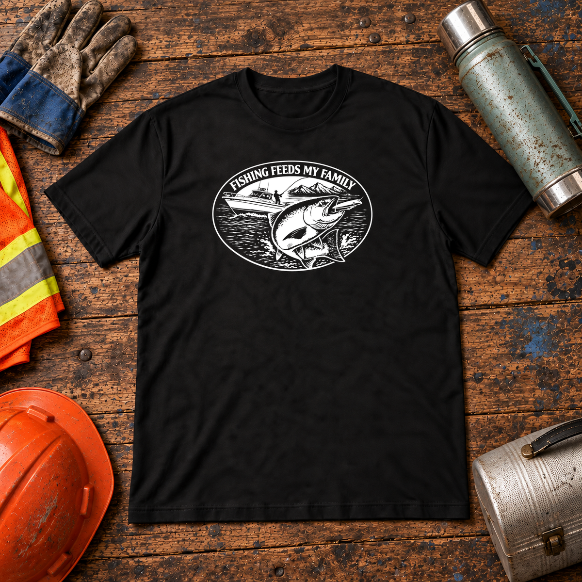 Fishing Feeds My Family T-Shirt