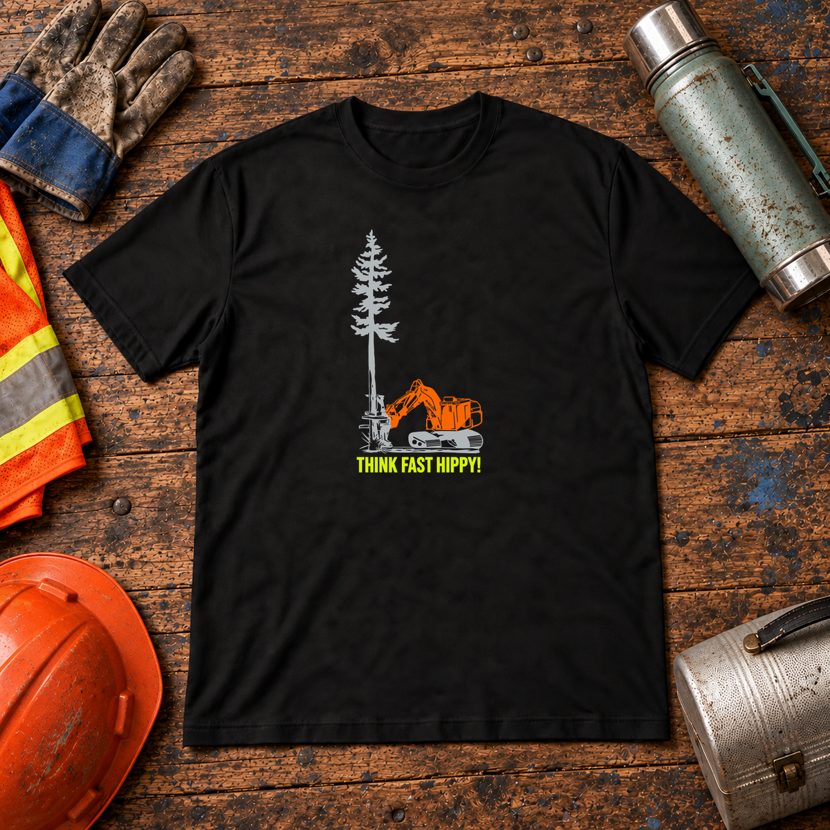 Think Fast Hippy Colour Logging T-Shirt