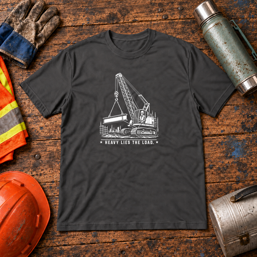 Heavy Lies the Load Crane Operator T-Shirt
