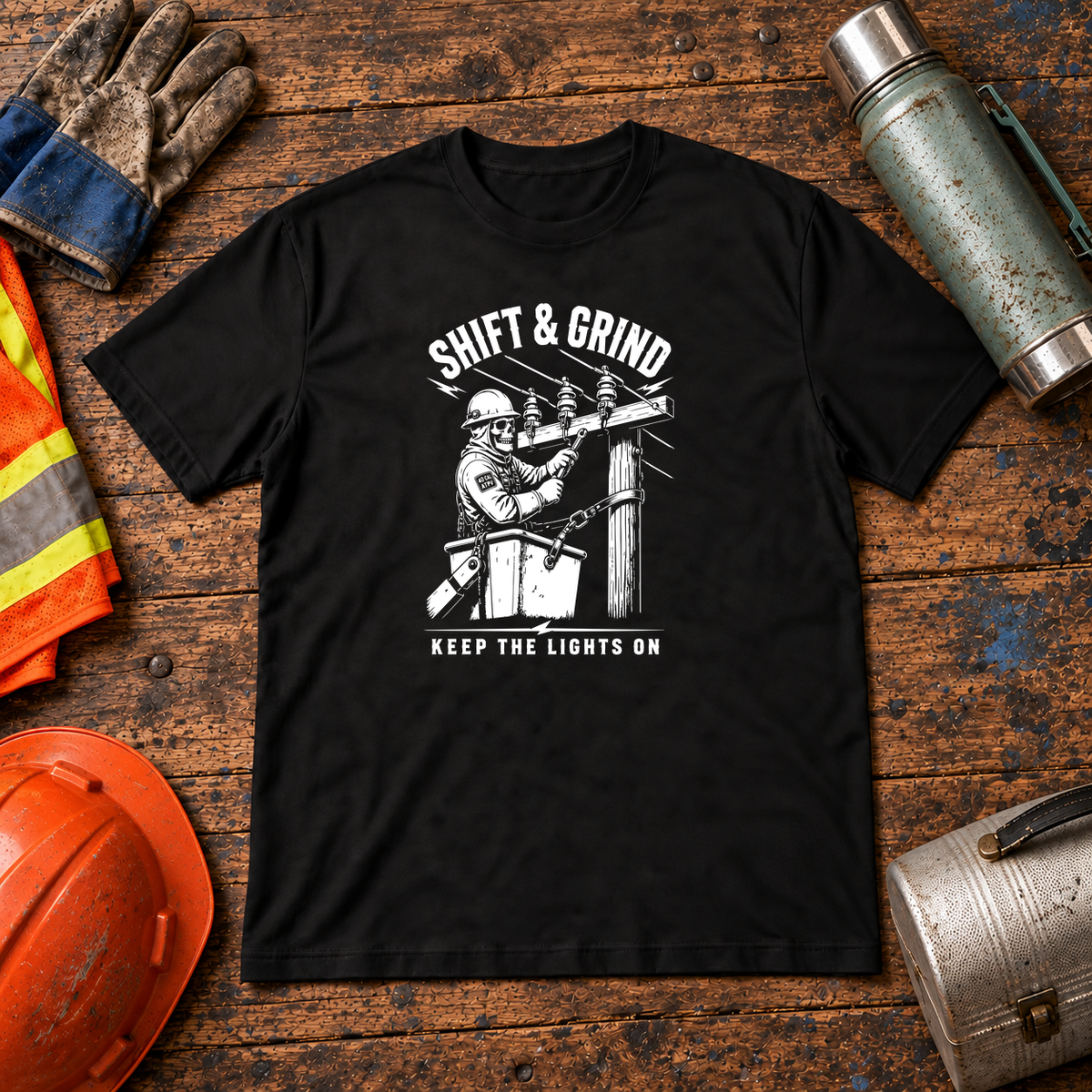 Keep the Lights On Lineman T-Shirt