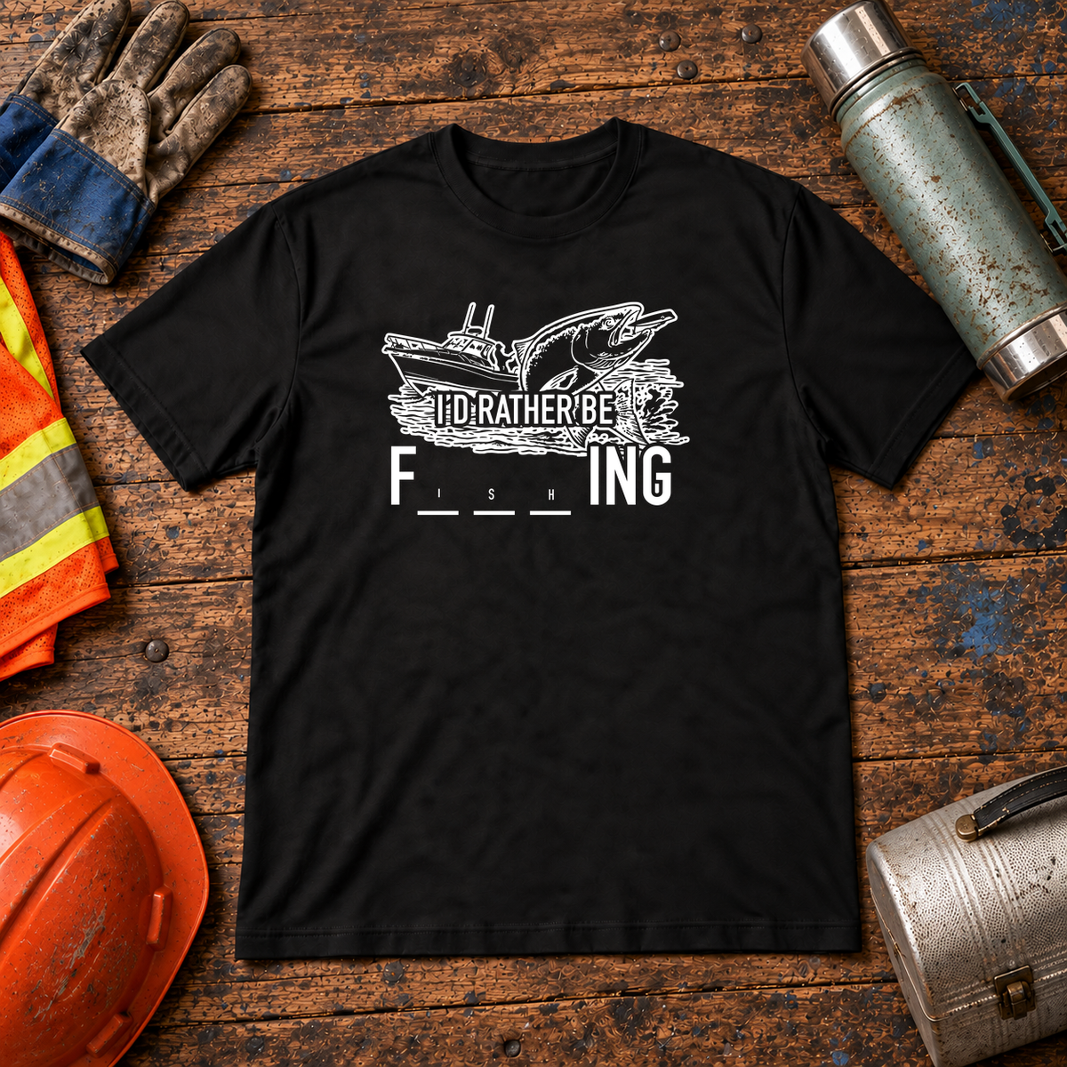 I'd Rather Be Fishing T-Shirt