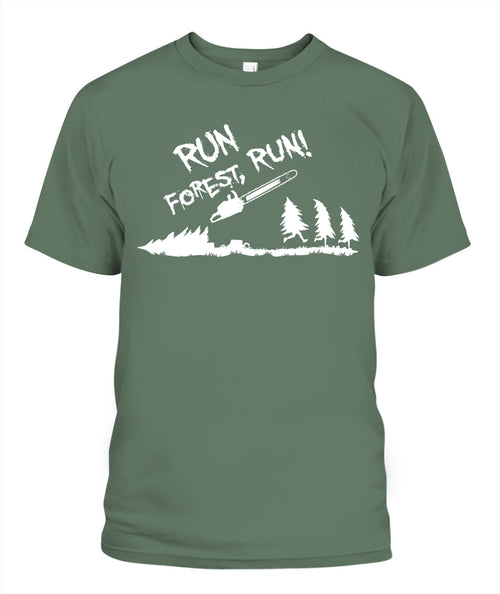 Run Forest Run Logging T-Shirt | Gildan 5000