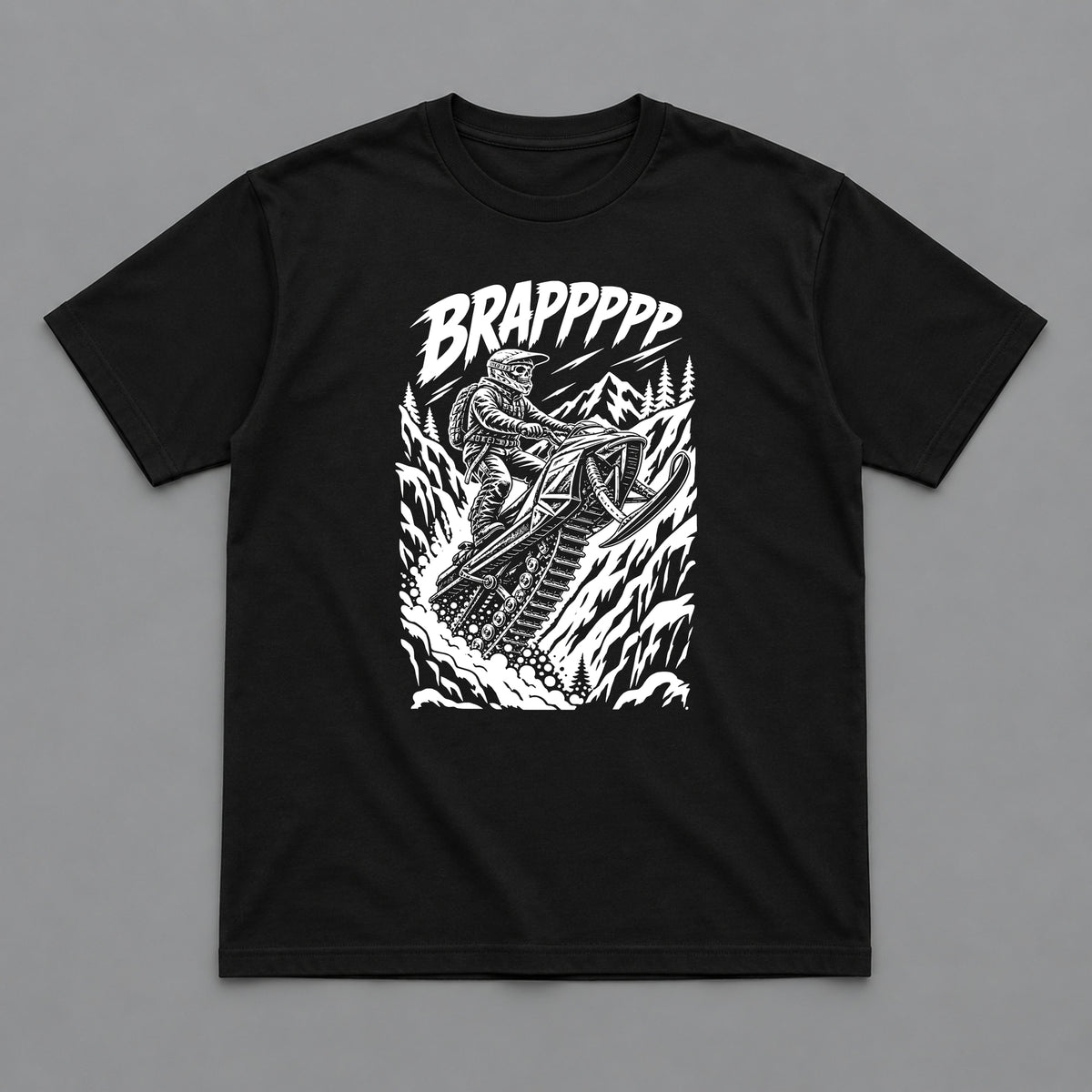 BRAPPPPP Snowmobile Rider T-Shirt