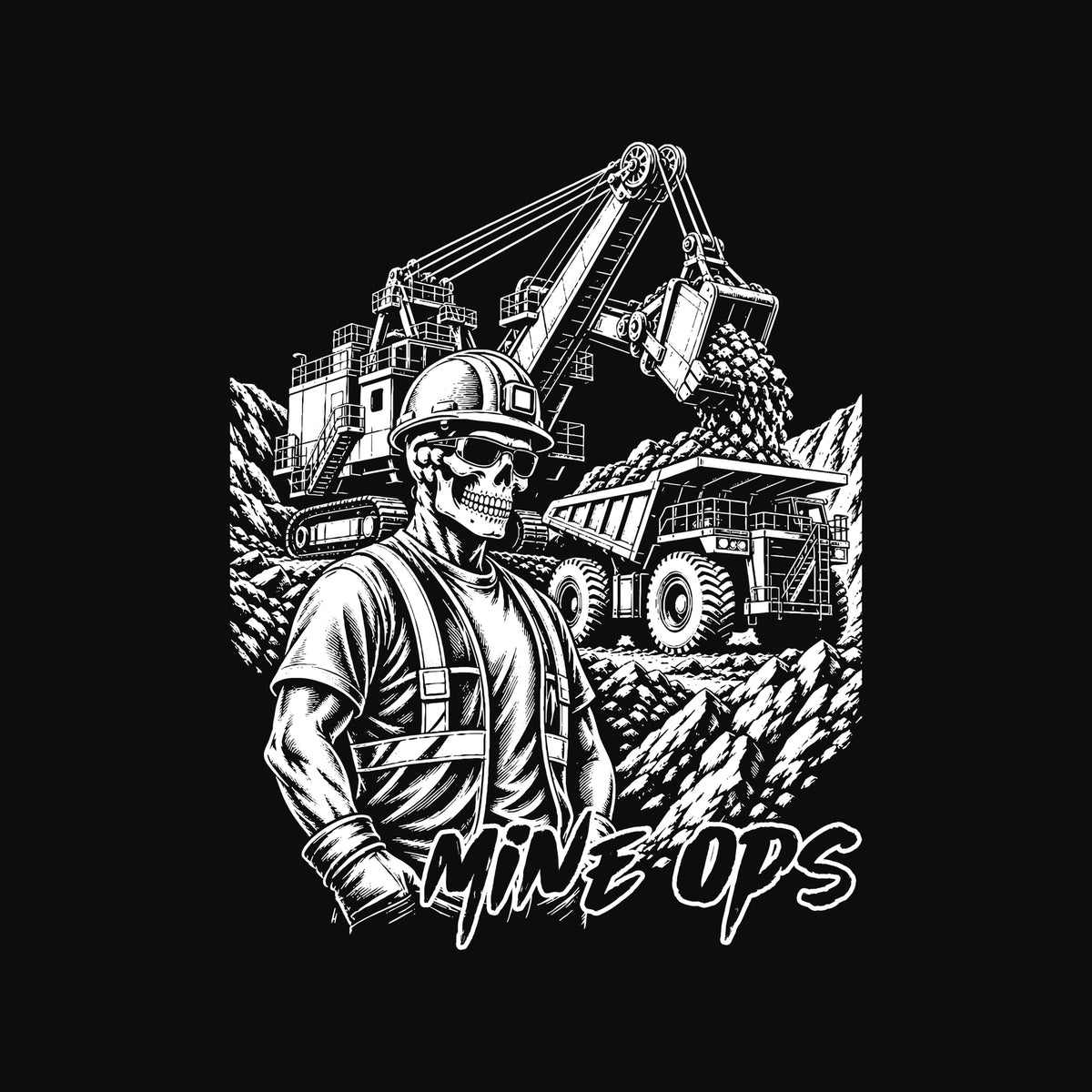 Mine Ops Open Pit Mining T-Shirt