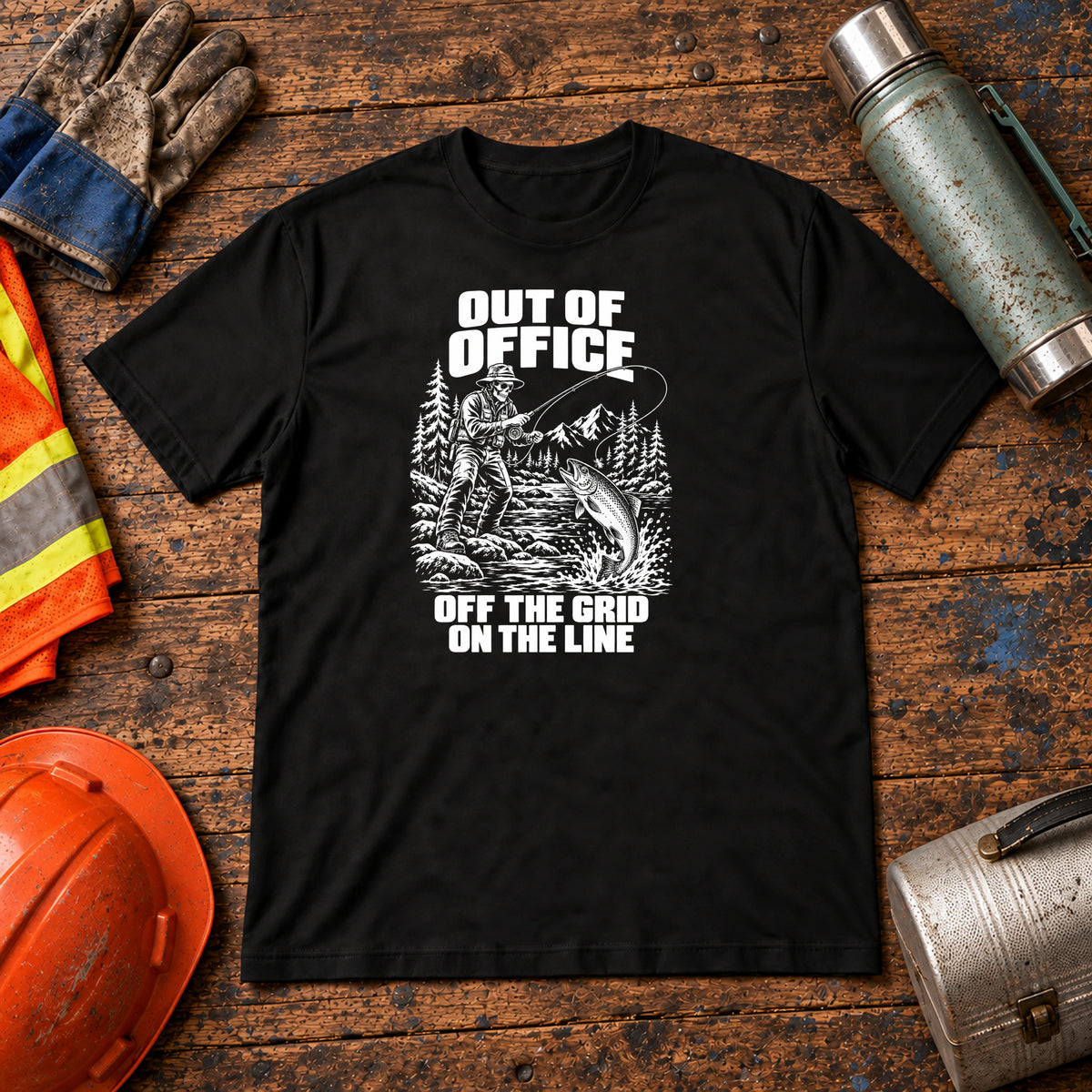 Out of Office Fishing and Outdoors T-Shirt