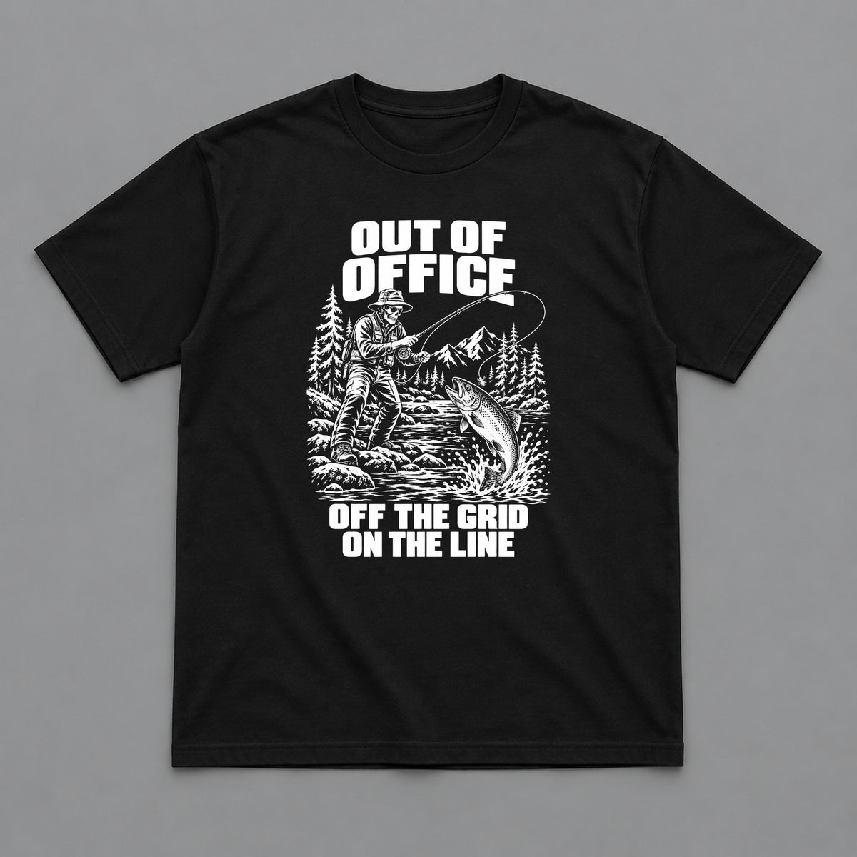 Out of Office Fishing and Outdoors T-Shirt