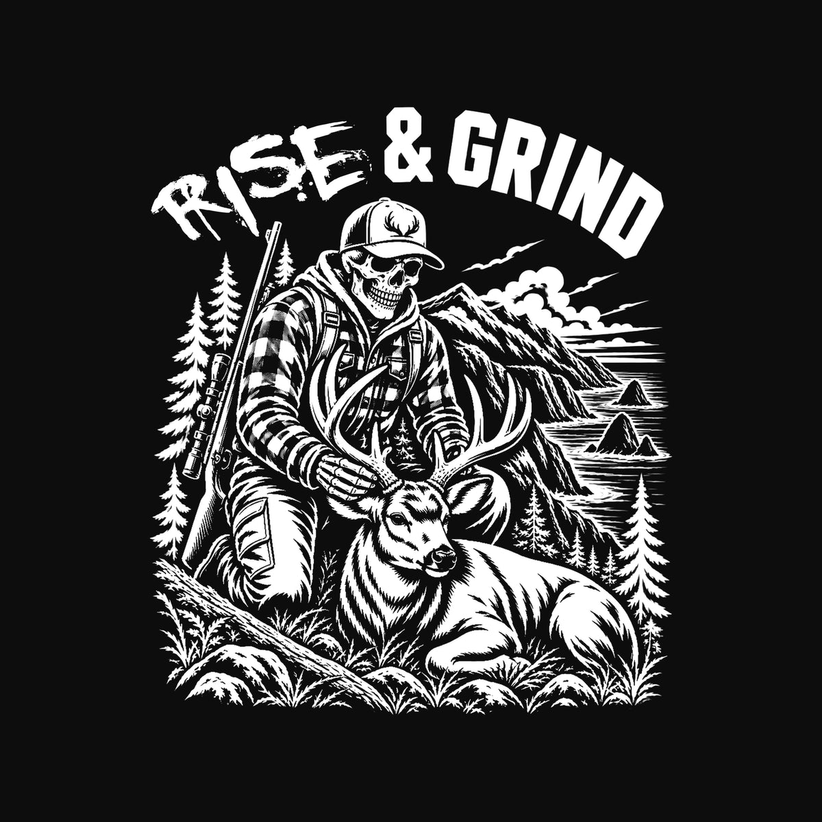 Rise & Grind Deer Hunting T-Shirt