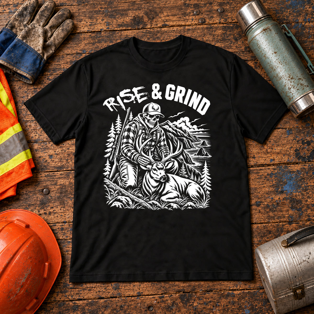 Rise & Grind Deer Hunting T-Shirt