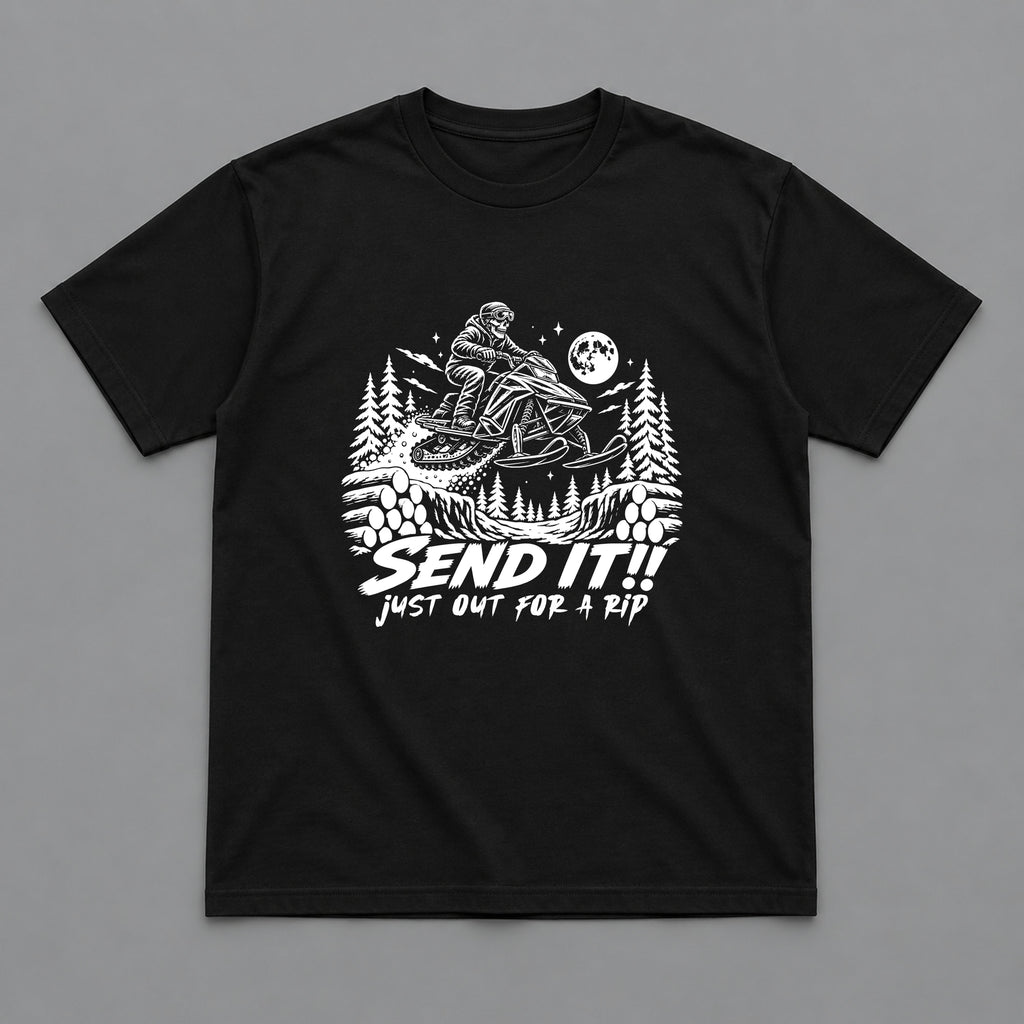 Send It Just Out for a Rip Snowmobile T-Shirt